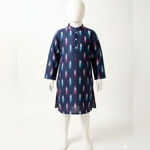 New boys Traditional Ikkat Cotton Kurta 4- 5 Yr